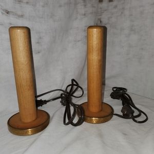 Vintage spool lamps (2)